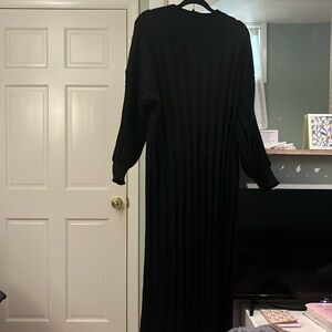 Black, sweater dress, full length